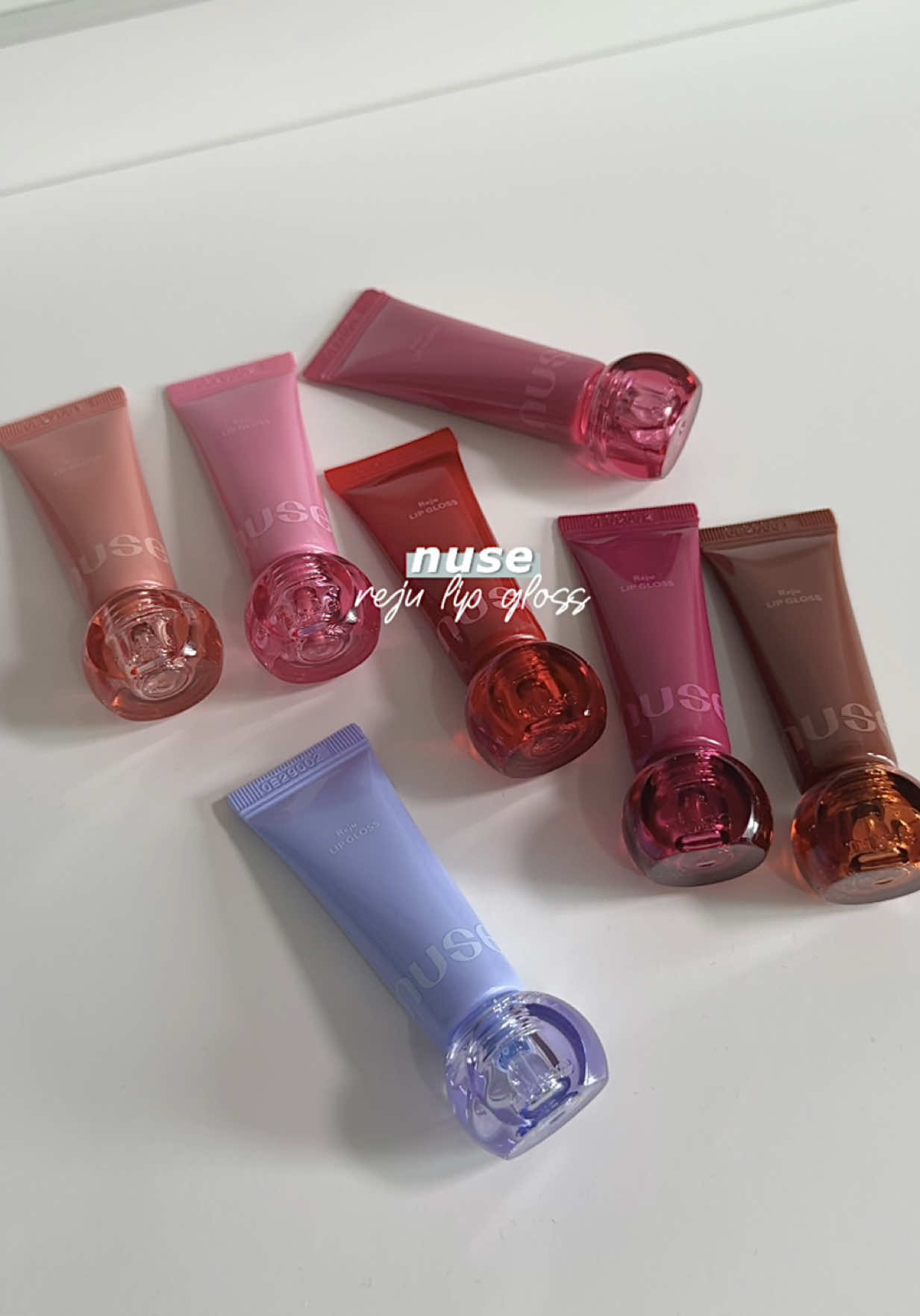 PDRN in lip glosses now?!!  Featuring nuse reju lip glosses that comes in a variety of shades and it’s suitable for both cool and warm tones 💖 Use my code WAEMOCHK27 on YesStyle for discount!!  #nuse #pdrn #lipgloss #swatches #kbeauty  @Rom&nd US 