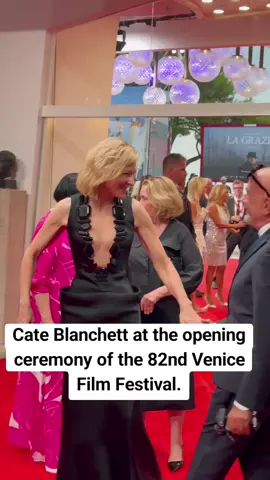 Cate Blanchett at the opening ceremony of the 82nd Venice Film Festival. #cateblanchett #fyp #ceremony