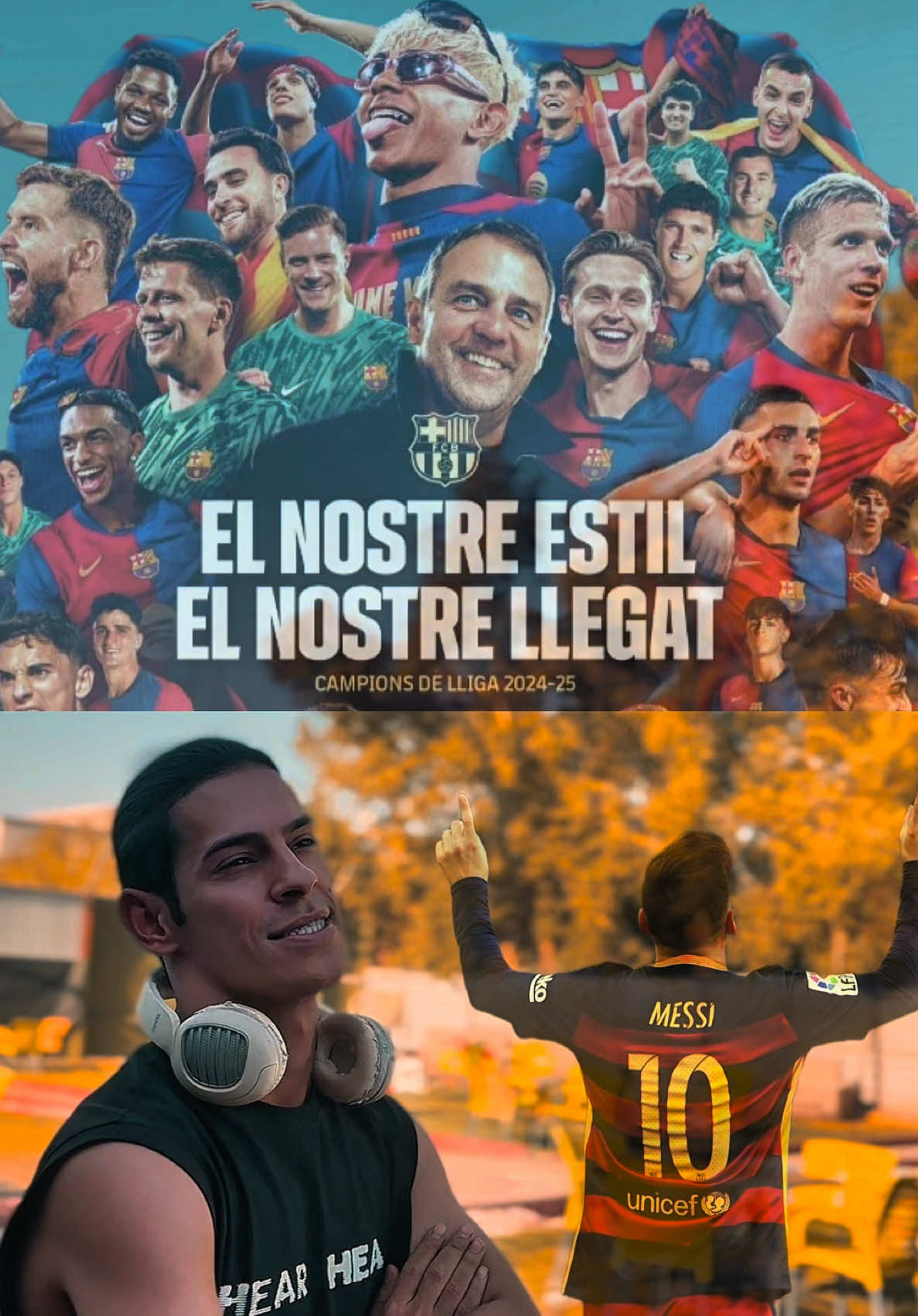 جمهور برشلونة 💙❤️لا تقصرون #اكسبلور #فارس_عوض @fcbarcelona 
