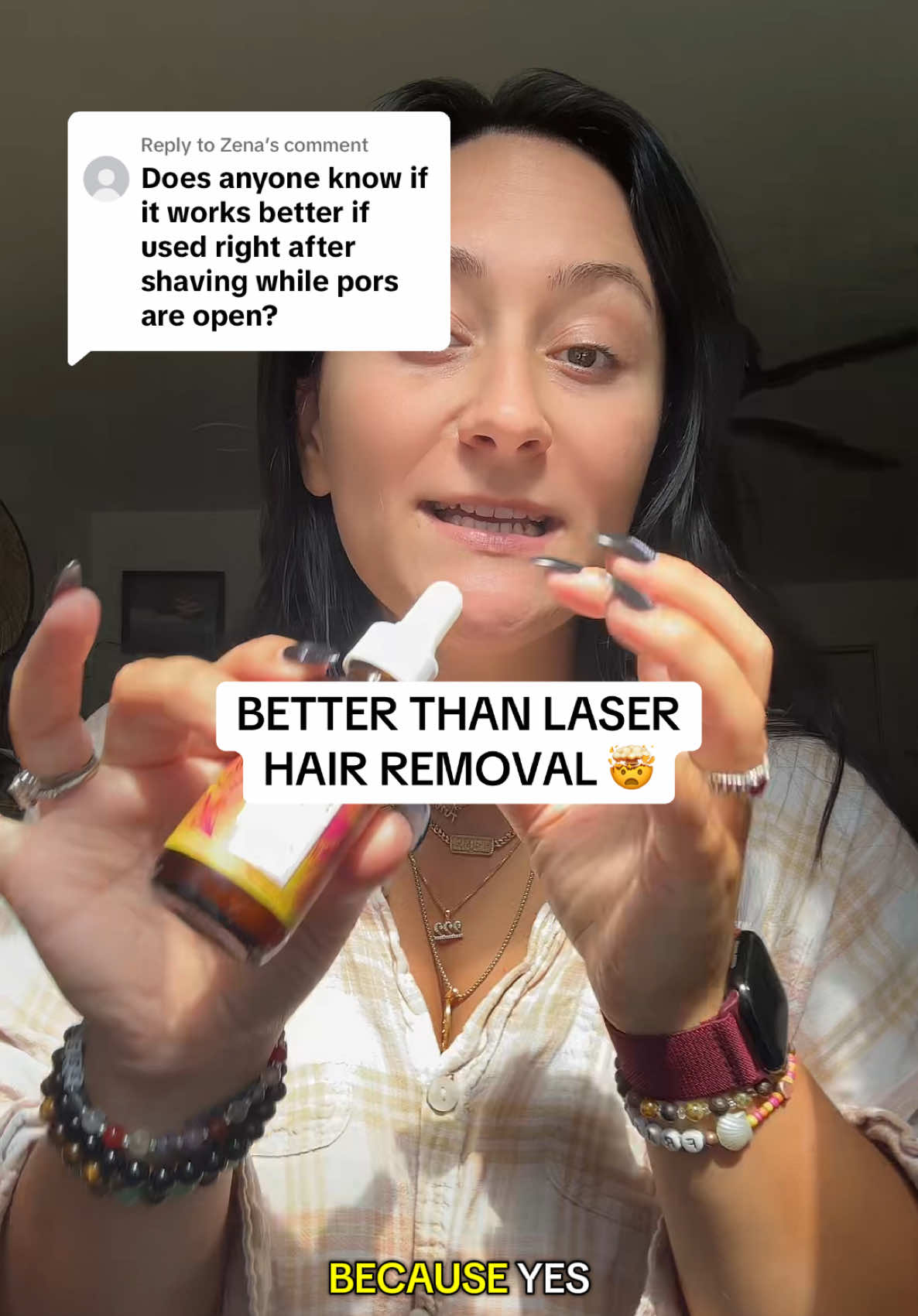 Replying to @Zena Replying to @LaurenMae🌾 having facial hair as a woman absolutely blows, but cyperus rotundas oil can help 💗 #haturalhairremoval #smoothskin #naturalskincare #cyperusrotundus #sugarwax #laserhairremoval #shaving #tiktokshopcreatorpicks #tiktokshoplabordaysale  Caramela Beauty Cyperus Rotundus Oil for Natural Permanent Hair Reduction @Caramela Beauty 