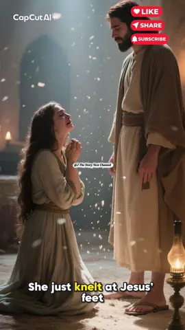 “Jesus Forgave Her Without a Word”#christian #biblestories #viral #jesus #shortvideo 