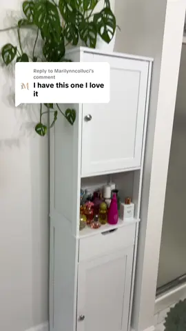 Replying to @Marilynncolluci  It’s the best. So glad I got it and use it daily 😊 #bathroomcabinet #bathroomstorage #bathroomdecor #homedecor 