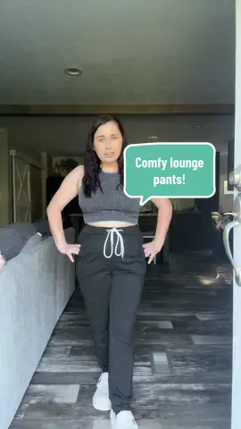 Drawstring pants with stretchy waistband. Other colors available. Very soft. Perfect for lounging! #tiktokshop #comfy #cozy #loungewear #affordablefashion 