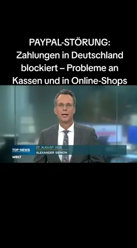 Massive Störung bei PayPal: In ganz Deutschland sind Online-Zahlungen und Transaktionen an Supermarktkassen oder im Einzelhandel ausgefallen. Zahlreiche Banken blockieren Überweisungen und Abbuchungen, da es beim Zahlungsdienstleister zu technischen Problemen gekommen ist. Einkäufe scheitern an der Kasse, Online-Bestellungen können nicht abgeschlossen werden. Wie lange die Störung anhält, ist unklar – Millionen Nutzer sind betroffen. #paypal #Störung #deutschland #fyp #eilmeldung 
