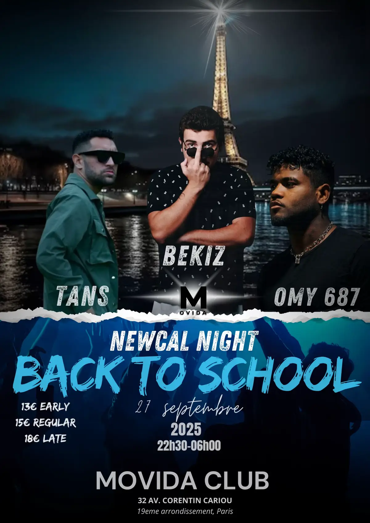 ✨ YOPOYOOO LES GUYZZZ!! 😎 Préparez vos meilleures tenues et vos meilleures énergies… La Newcal Night Back to School s’annonce comme l’événement à ne pas manquer pour démarrer la rentrée en beauté à Paris pour nos étudiants venu du pays !!! 🇳🇨🇼🇫🇵🇫 🚨 NEWCAL NIGHT – BACK TO SCHOOL 🚨 📍 Movida Club, Paris 19eme 📅 27 septembre 2025 | 22h30 – 06h00 🔥 3 DJ – 1 Nuit de folie 🔥 🎧 TANS | 🎧 BEKIZ | 🎧 OMY 687 💥 Ambiance Newcal • ZOUKOMPA • REMIXZOUK • DECK •TROPICAL•KANEKA• … Que de la vybz Calédonienne et Pacifique 🥥🌴🕺💃🔉💥 🎟️ 13€ Early | 15€ Regular | 18€ Late ⚡ Paris va vibrer toute la nuit au rythme de la Newcal Pacifique – sois de la partie !!! Et réserve ton billet en ligne  👇🏽 #nouvellecaledonie🇳🇨 #omy687 #pacifiquevibes🇵🇫🇳🇨🇼🇫 #paris  https://shotgun.live/fr/events/new-cal-fait-sa-rentree#