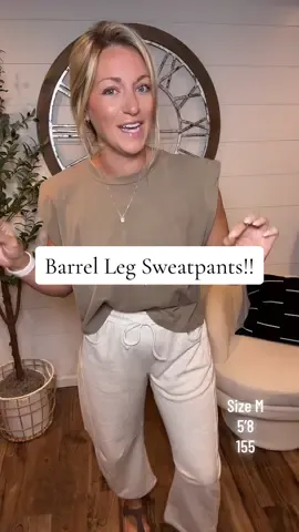 The softest sweatpants!!! These are a need!! #sweatpants #barrellegpants #comfypants  #loungepants @Yeokou #tiktokshopcreatorpicks 