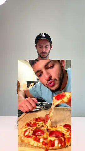 Air fried pepperoni pizza Recipe