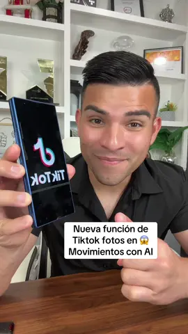 Nueva función de tiktok como crear fotos en movimientos con ia #tips #tipsandtricks #AprendeConTikTok #tiktokfilter #telefono 