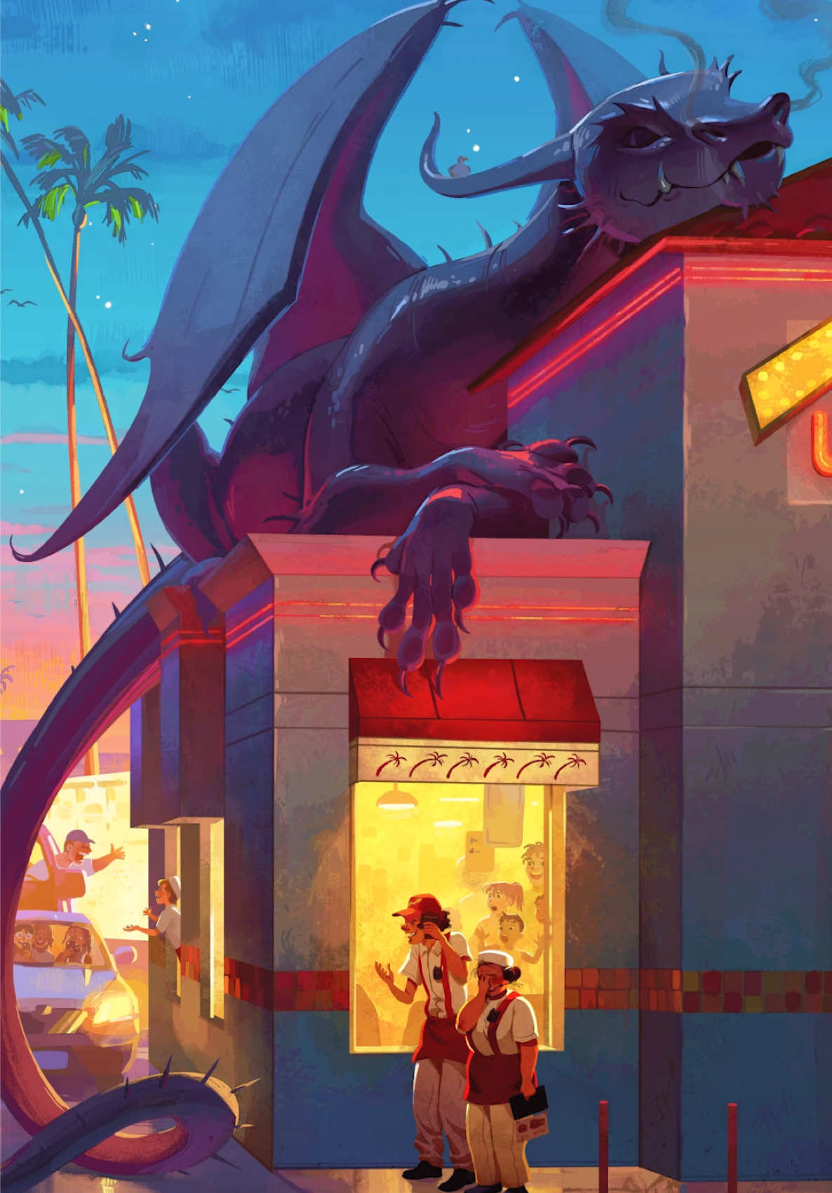 Illustrating the drive-through dragon 