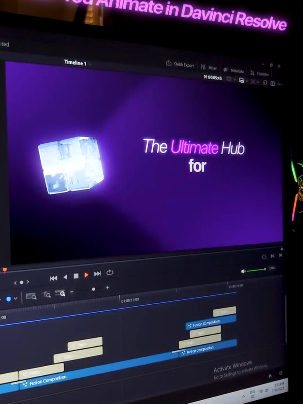 I used DaVinci Resolve to create stunning text animations — no After Effects needed. Resolve’s Fusion tab can pull off the magic just like the pros. 💡 #davinciresolve #motiongraphics #videoediting #videoeditingtips #creativetools 