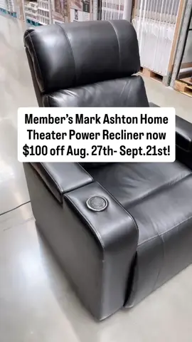 ⭐️SALE ALERT ⭐️ Get $100 off the Member’s Mark Ashton Home Theater Power Recliner now through September 21st! You can also save $200 off the Ashton Sofa (online only). The Ashton Recliner has so many great features including: *Wireless Charging Station *Cup Holder with LED Lighting *In Arm Storage with Power Station *Fun LED Lighting in Multiple Colors at the base *Additional USB and USB-C Charging Ports Combine multiple chairs to create your own home theater experience! Get yours now @samsclub for $100 off NOW thru September 21st! #AD #SamsClub #MembersMark