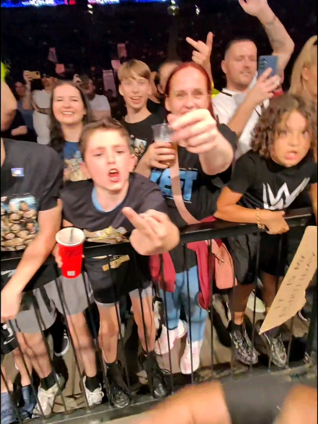 The people that attended the @wwe event last night in Manchester treated us horribly. The children were especially horrid. Lack of quality parenting and strong role models has created these disrespectful children. Yall need to learn to discipline these heathens. @Kofi kingston 