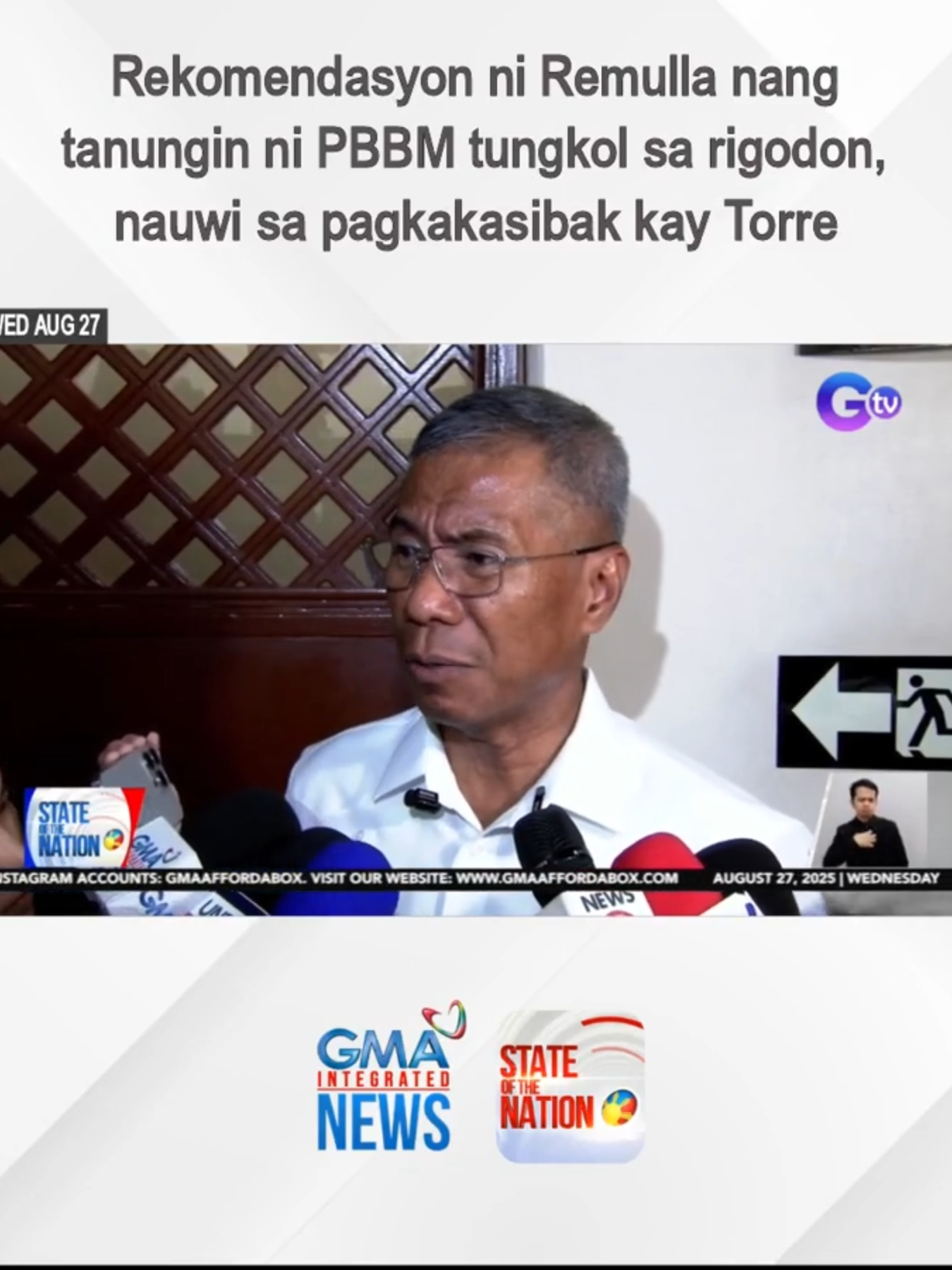Sa eksklusibong panayam sa GMA Integrated News, inamin ni DILG Secretary Jonvic Remulla na tinanong siya ni Pangulong Marcos kaugnay ng ginawang rigodon ni Dating PNP Chief Nicolas Torre na hindi pinayagan ng NAPOLCOM. Ang kaniya raw rekomendasyon, nauwi sa pagkakasibak ni Torre. Sa kabila nito, wala raw silang hidwaan ni Torre. #GMAIntegratedNews #SONA