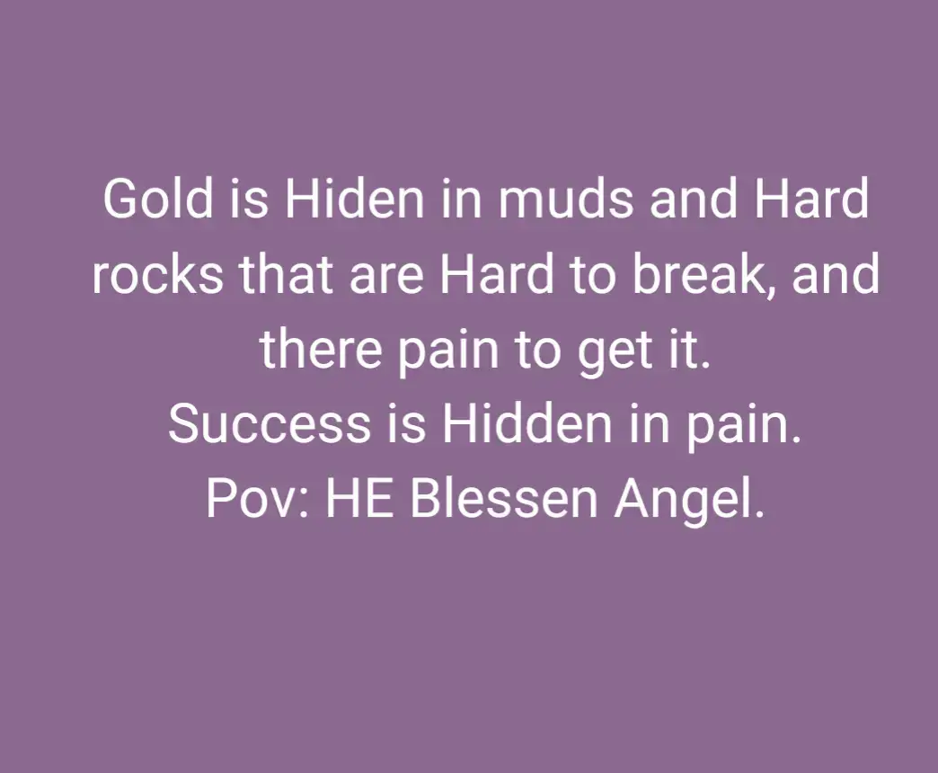 Pain is the only location that Greatness is hidden, Jesus has to pass through cross for him to take the prize, Joseph went to jail for him to be prime minister. What is your way to greatness, never love simple things and simple ways coz in simple Ground and simple rock no Gold located. Only eagles fly to Higher realms| The zone that only the strong reach... Few people are rich and majority are poor the difference is thin line called Hard decisions and discipline. #Blessenangel