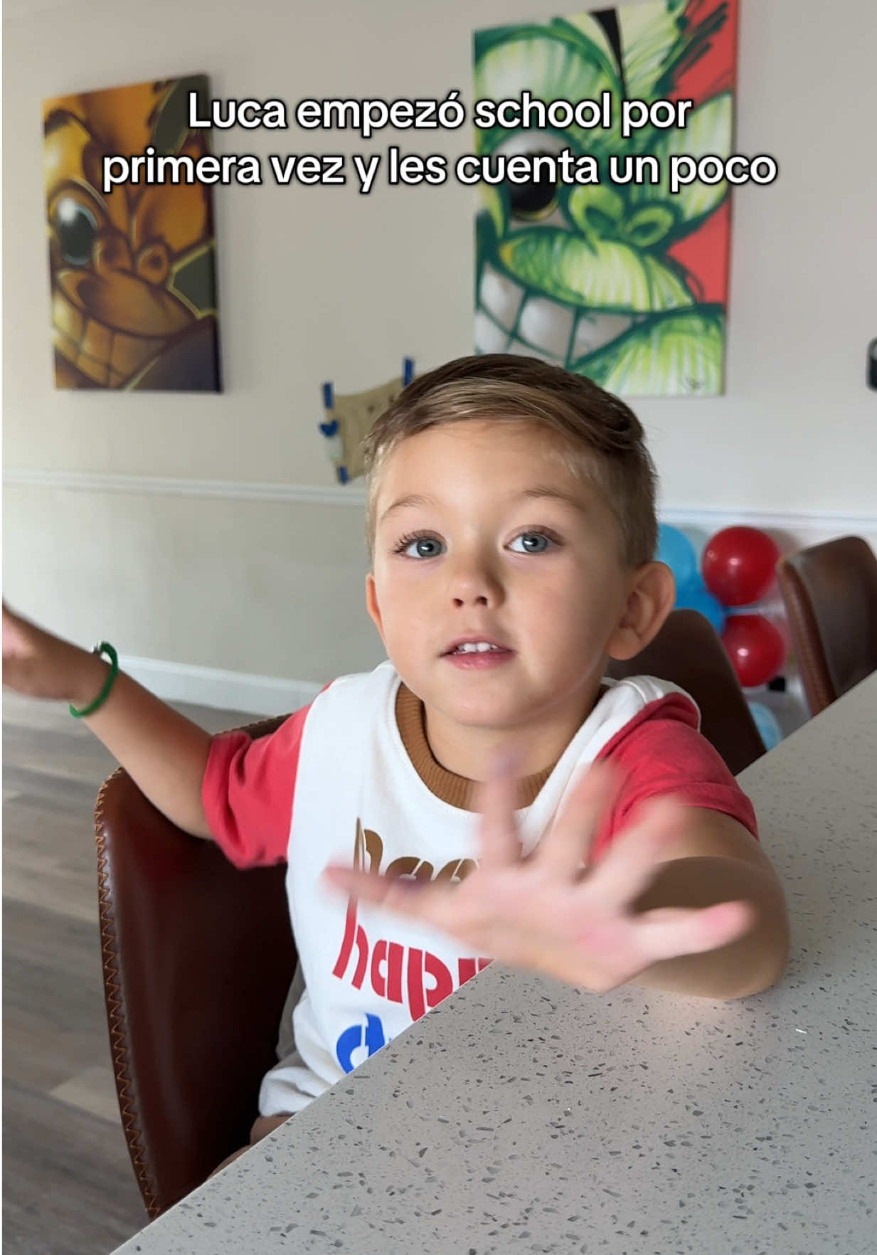 Finalmente empezó preschool 💚 y está feliz! #preschool #vpk #latinamom #kidsoftiktok #maternid 