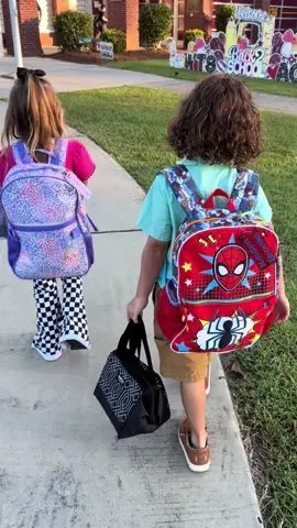I only cried for 2 hours after dropping them off 🤣 lord bless it !!! #firstdayofschool #kindergarten #twinmom #passthetissues #growingup 