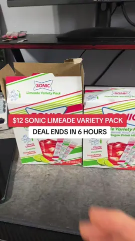 Sonic limeade variety pack are on a great summer sale #soniclimeadevarietypack #soniclimeade #waterdrinkmix 