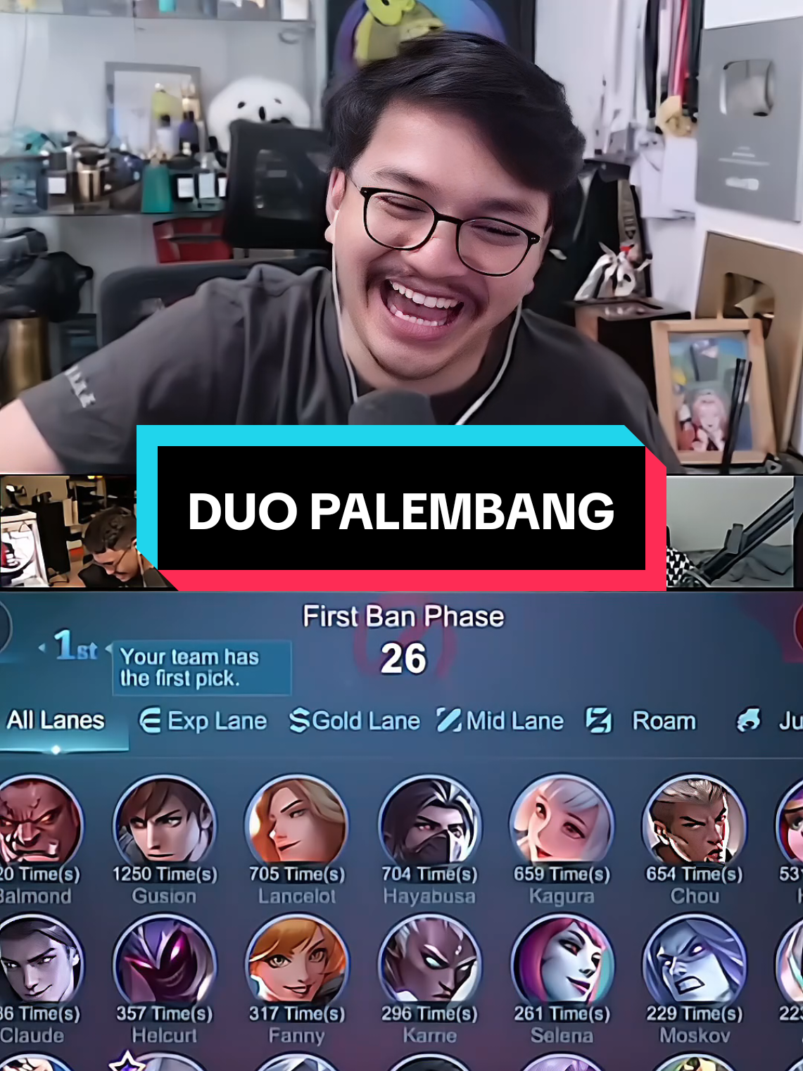 Duo palembang jangan kapok main sama lucky ya 🤣 @btr.luke @vann.mlbb @ade  #luckyadnan #set1awanade  #MerdekaMabar #MobileLegendsBangBang #MLBB 