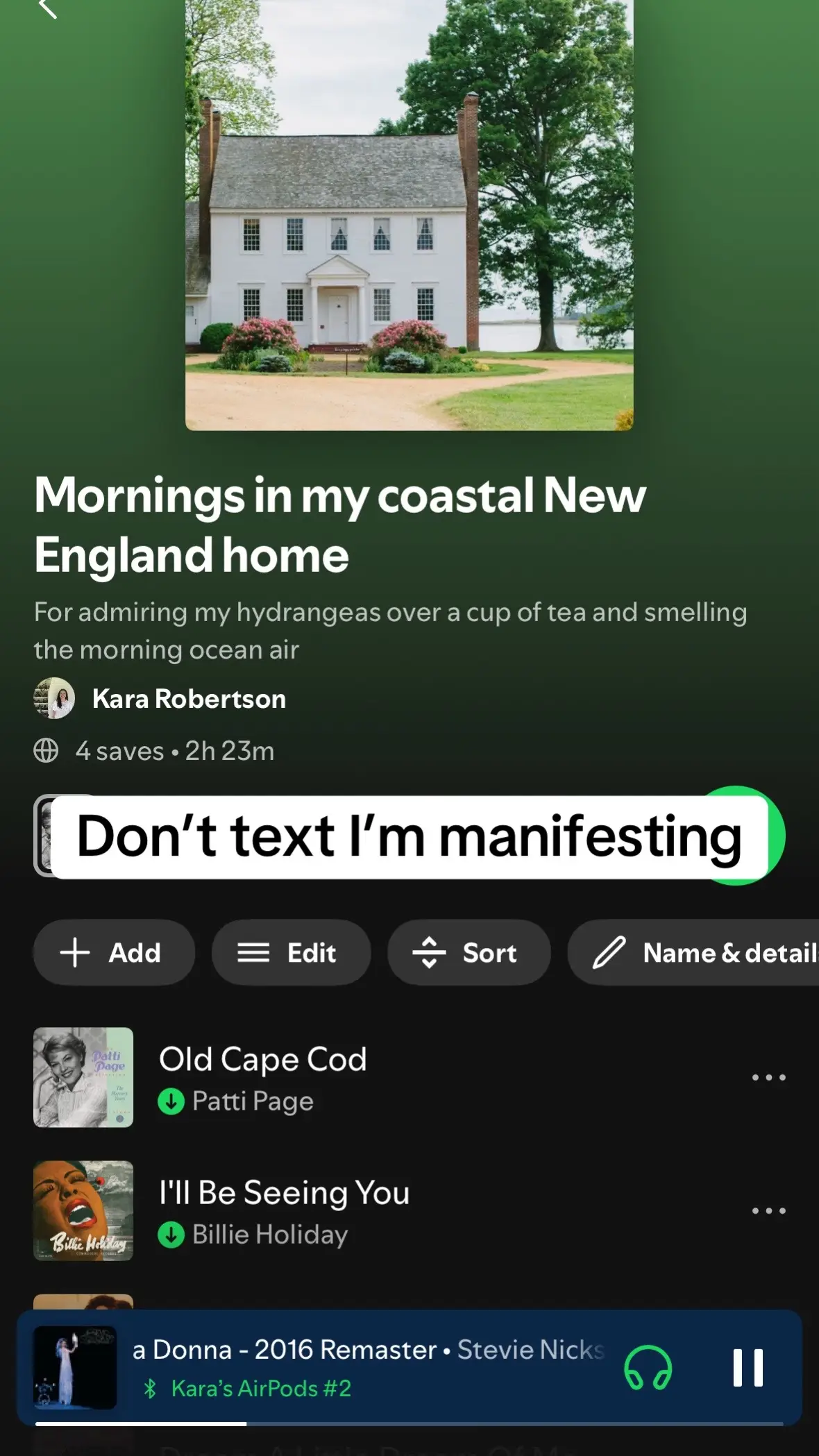 Not to toot my own horn but I cooked with these, manifesting my coastal New England home via playlist until further notice #Summer #newengland #nancymeyers 