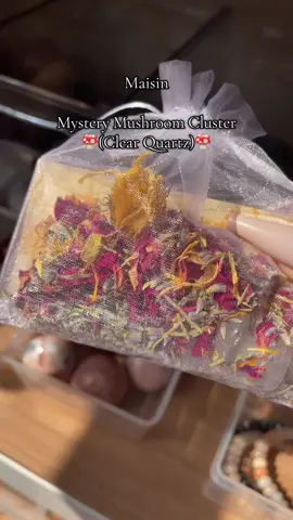 All order get packaged with herbs so your crystals arrive cleansed & charged! You are more than welcome to request no herbs or to leave out certain herbs 💖🧚‍♀️🌿 #crystaltok #orderpackaging #crystalorders #affordablecrystals #smallorders 