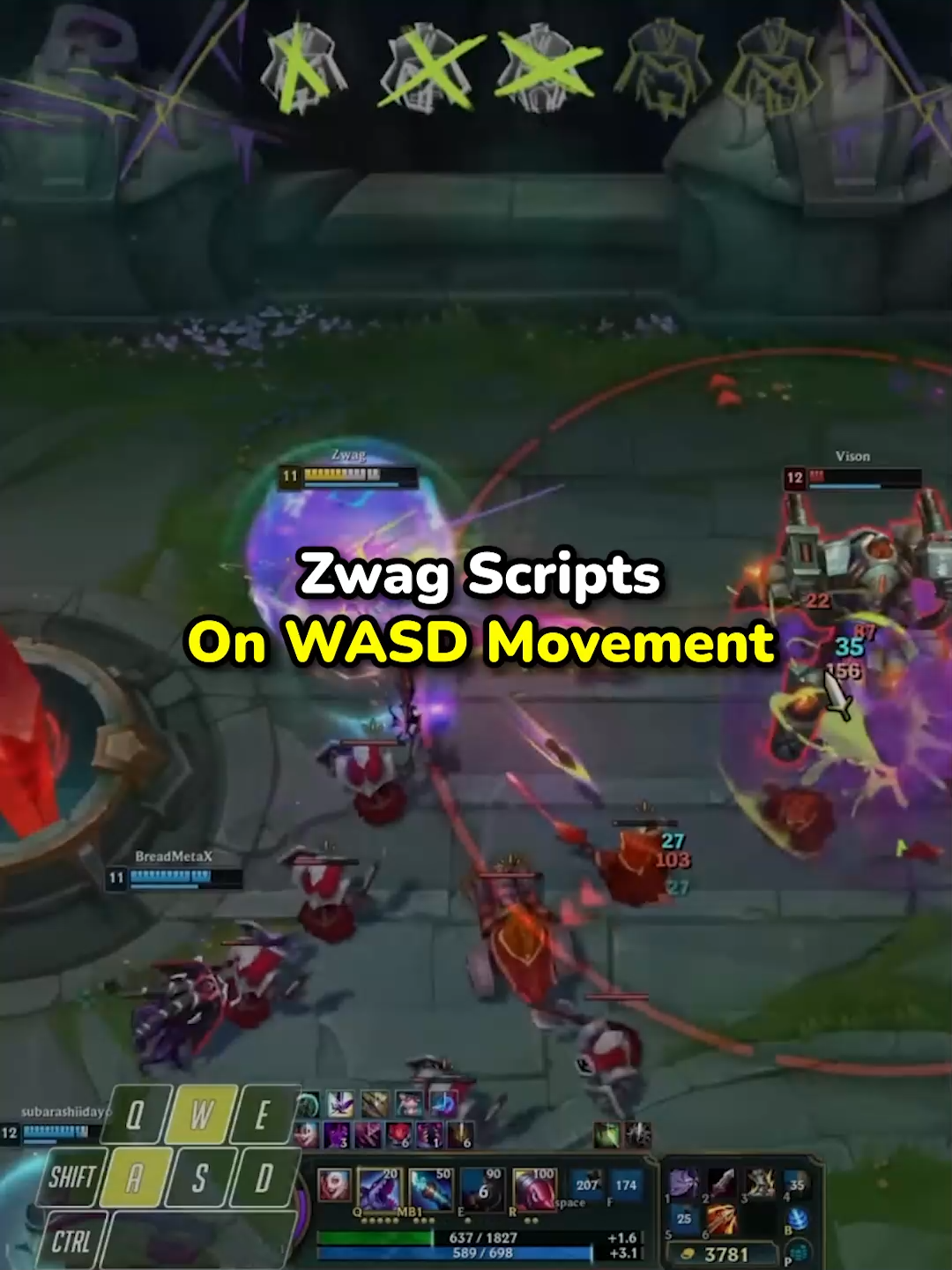 Trying out the NEW WASD #leagueoflegends #leaguetok #zwag #funny #fyp #educational
