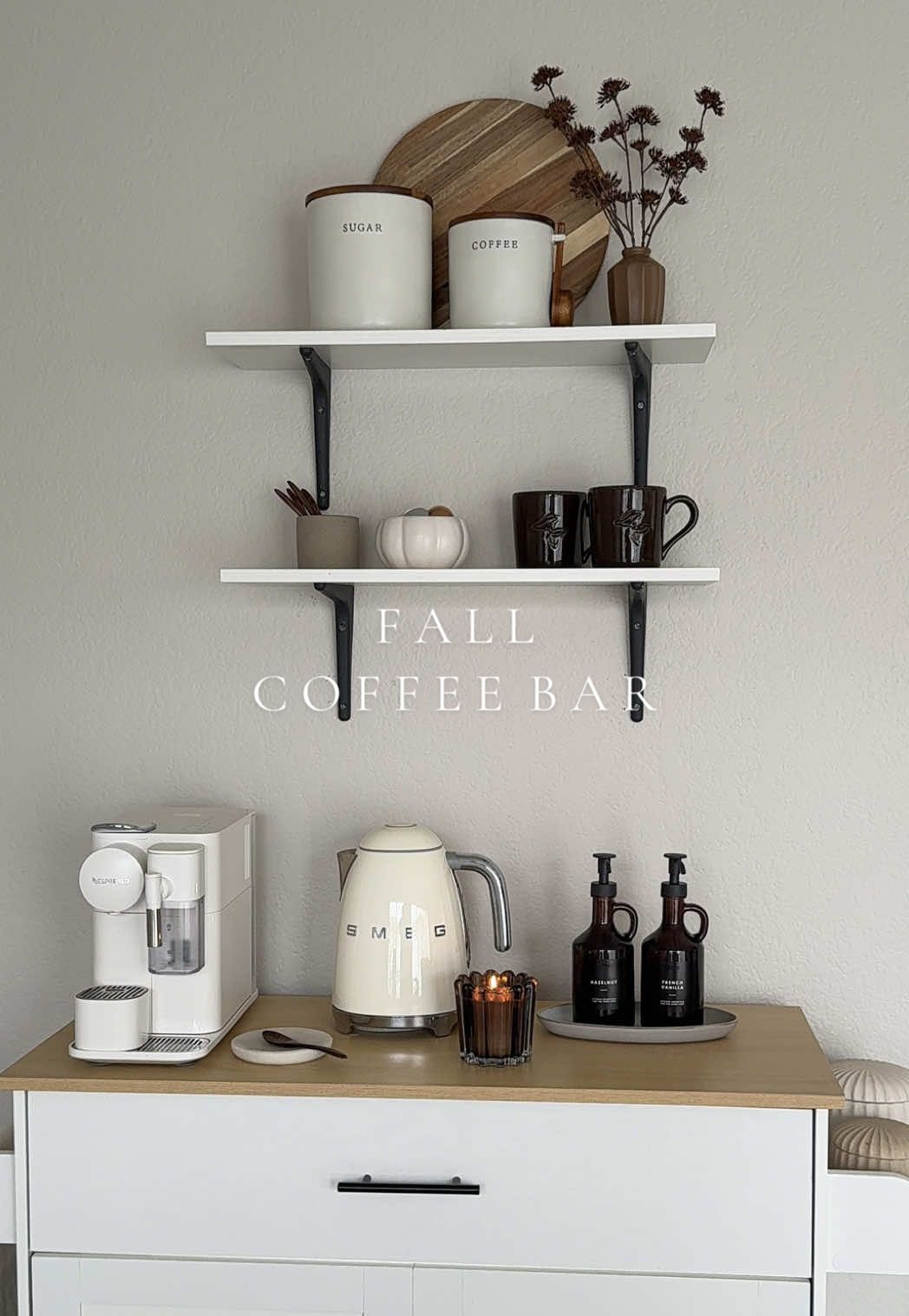 The chocolatey cozy vibe I didn’t know I needed 🤎 🍂🤎  🏷️everything is linked in my LTK 🫶🏻 #coffeebar, #aesthetic, #homedecor, #coffee,  #creatorsearchinsights 