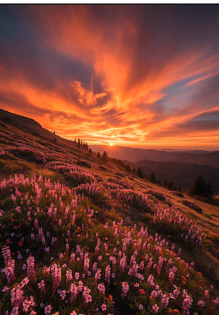 Colorful Mountains in the evening #RelaxationTV #naturelovers #sunset #forestlover #relaxingtime #foryou #naturetok #soothingvibes #calmingvideo  