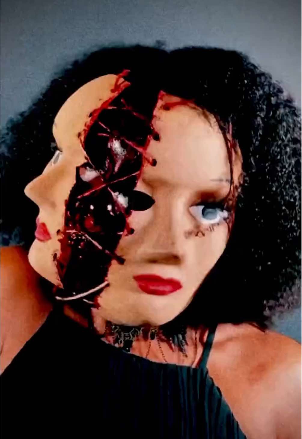 Run.  #makeup #creativemakeup #phobiamakeup #phobias #mentalhealthart 