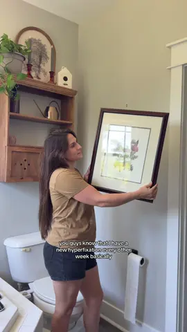 I promise this isn’t turning into a thrifting page 😆 but if you have been here awhile, you know we are always changing things up. I get bored easily I guess. #sahm #MomsofTikTok #bathroommakeover 