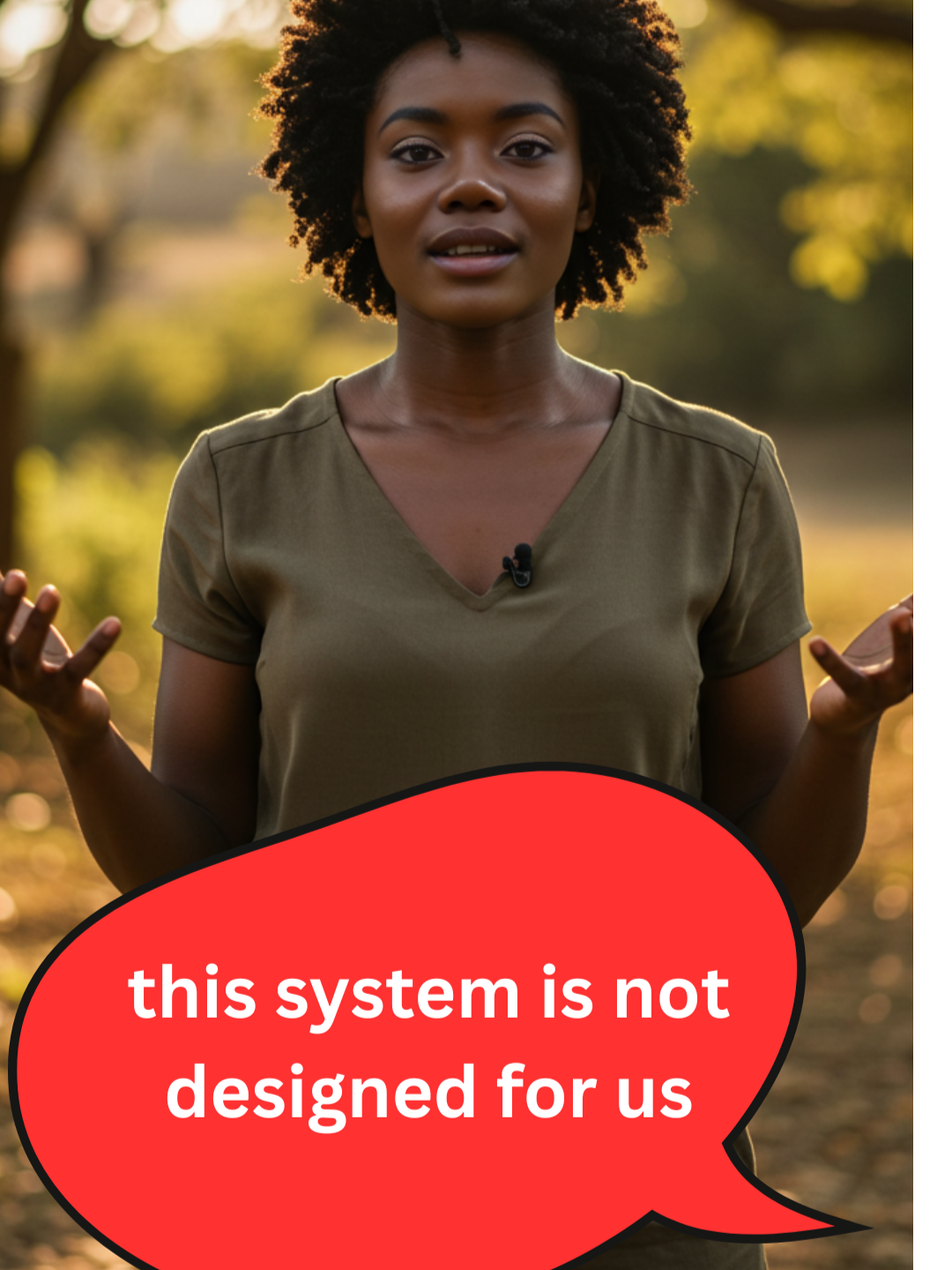 The system is not designed for us every civilisation has its own way of living. our ancestors lived in balance with nature . #famigen #unitedAfrica #africa