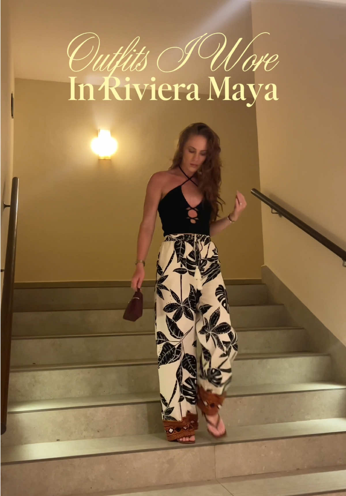 There’s just something about a linen pant on vacation !!! 🧡 #linen #linenpants #whatiwore #vacationoutfits #rivieramaya 