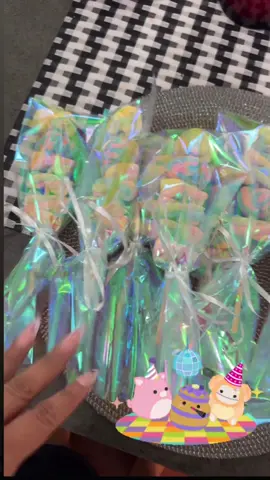 Squish mellow birthday girls pool party dessert candy table ideas 