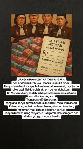 RAPAT DPR vs JAM PIDSUS: MINTA TRANSPARANSI ASET SITAAN Komisi III DPR (Sarifuddin Sudding) meminta penjelasan Jampidsus soal pengelolaan aset sitaan korupsi & TPPU dalam rapat di Senayan. Alasan: Publik resah karena pengelolaan aset tidak transparan. Tuntutan Tegas DPR: Tunjukkan bukti setoran resmi ke Kas Negara atas semua sitaan/rampasan. Audit independen atas seluruh aset sitaan (uang, barang, saham). Laporan terbuka berkala: nilai, status, dan pemanfaatan aset. Klaim “menyelamatkan triliunan” tanpa bukti setor = kebohongan publik & rawan korupsi jilid dua di tubuh penegak hukum. UU mewajibkan aset sitaan masuk Kas Negara—bukan parkir di tangan oknum. “Kejaksaan, jangan cuma klaim—buktikan setoran! Tanpa transparansi, aset sitaan berubah jadi ladang mafia hukum.” #Hashtag #DPR #Kejaksaan #Jampidsus #AsetSitaan #Transparansi #AuditIndependen #UangRakyat @Prabowo @Yusril Ihza Mahendra @Jaksapedia @DPRD.Kab.Badung @Kejaksaan.RI 