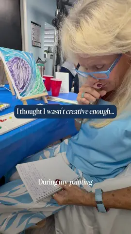 “I thought I wasn’t creative enough…” 💭 Halfway through, the tears came—in the best way. By the end, the canvas said it all. 🎨✨ No art skills needed. Just honesty. #paintingyoursoul #testimonial #healingthroughart #creativehealing #mindfulness