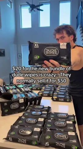 Replying to @✝️thatguy✝️ $20 for the new bundle of dude wipes is crazy:. They normally sell it for $50 #dudewipes #wipes #wetwipes #flushablewipes #dudewipesformen @dudewipes 