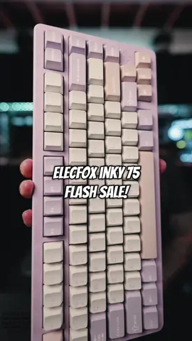 For the flash sale price this has got to be one of the best deals on a aluminum creamy keyboard. Build quality is insane and you have tri mode connectivity with via support. At this price they might sell out crazy fast. #creamykeyboards #creamykeyboard #keebtok #keebs #elecfoxinky75 