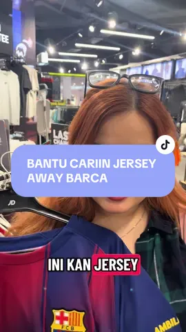 yang kemarin dapet jersey away barca di JD Jakarta cobaa komennnn #fcbarcelona 
