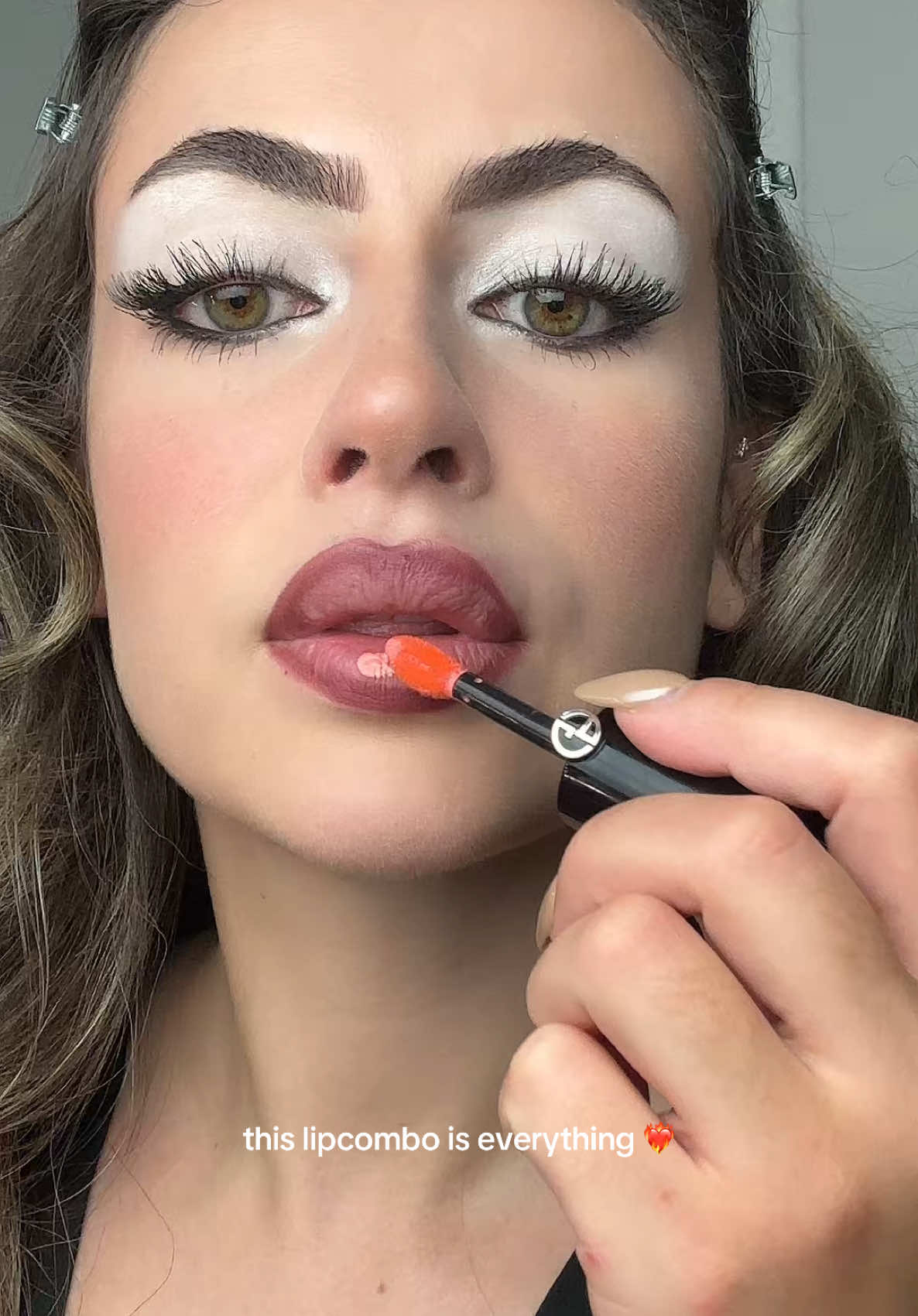 dark lip liner + lighter color inside = perf match #makeup #lips #lipcombo 