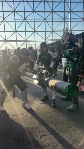 the iconic trio  . . #fyp #anyc #animenyc #kaijuno8 #kaijuno8cosplay 