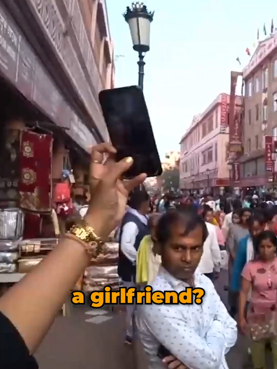She Asked Me This After a Selfie 🇮🇳 #travel #india #fyp