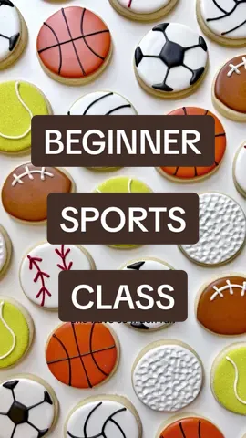 🎾⚾🏀⚽🏈 Beginner Sports class ⤵️ These BEGINNER SPORTS cookies were made for any sports occasion! This class really simplifies each sports ball design down to its simplest and most effective form.  This class is suitable for beginner cookiers (both brand new to royal icing/never decorated before and those who have some experience). This set of cookies uses just ONE icing consistency and just ONE cookie cutter (or you could even just use a water glass)! Fewer colors, consistencies and cookie cutters means less time prepping and less money spent on supplies.  This is a great class to do with kids! Love this set? Try out the advanced version of this set! It's the same cutter but we're taking this up several notches with the skills and techniques covered. Check out the Sports Party class! Included in this online class:  🏈  Pre-recorded class recording (can take as many times and anytime is convenient) 🎾  Digital workbook (detailed instructions on recipes, links for what you need to you buy, prep work, step-by-step photo instructions for decorating each cookie and much more!) ⚾ Beginner skill level (although all of my classes can be taken by any skill level) 🏀 All resources are available to you for FOREVER! #cookiedecorating #decoratedcookies #cookieclasses #royalicing #sportscookies        