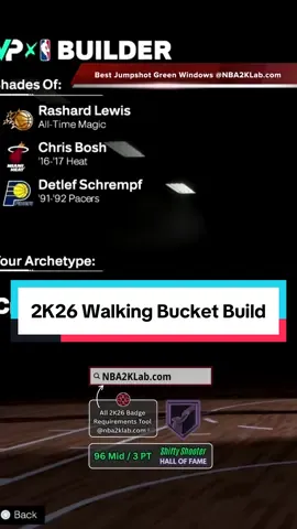 NBA 2K26 Best Builds Guide: 7’0 Center Build Walking Bucket #2k26 #2k #nba2k26 