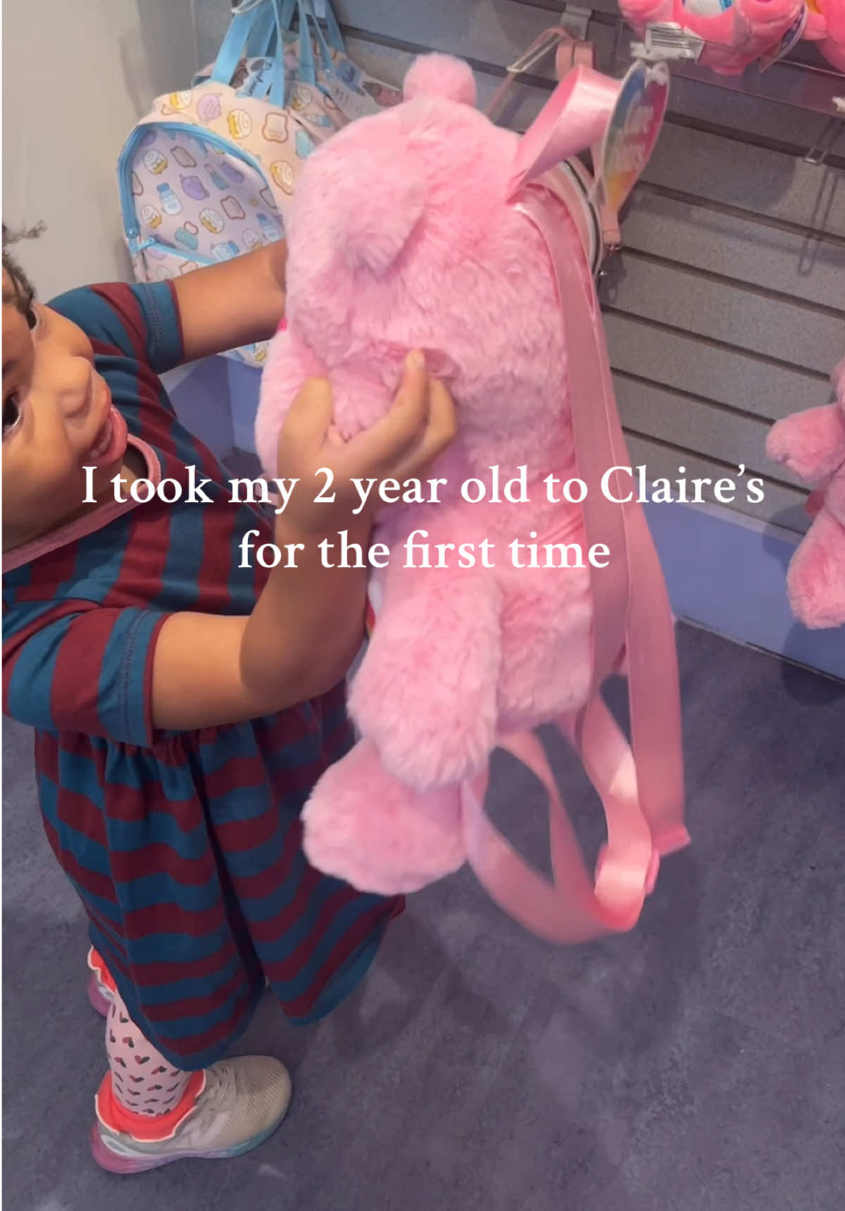 Her mind was blown honey 😂 @Claire's Stores 💕 #clairesstores #motherhood #motherdaughter #momlife #toddlermom 