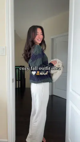comfy cozy fall outfit idea🤍🧸 #OOTD #fallfashion #autumn #style #outfitideas 