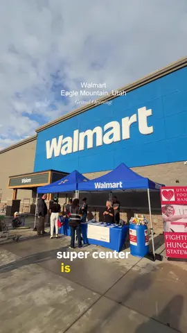 The new Walmart supercenter is open in eagle mountain, Utah and we have to say it might be the best Walmart in all of Utah! don’t miss their grand opening today with lots of fun activities and giveaways!!  #utah #walmart #walmartsupercenter 