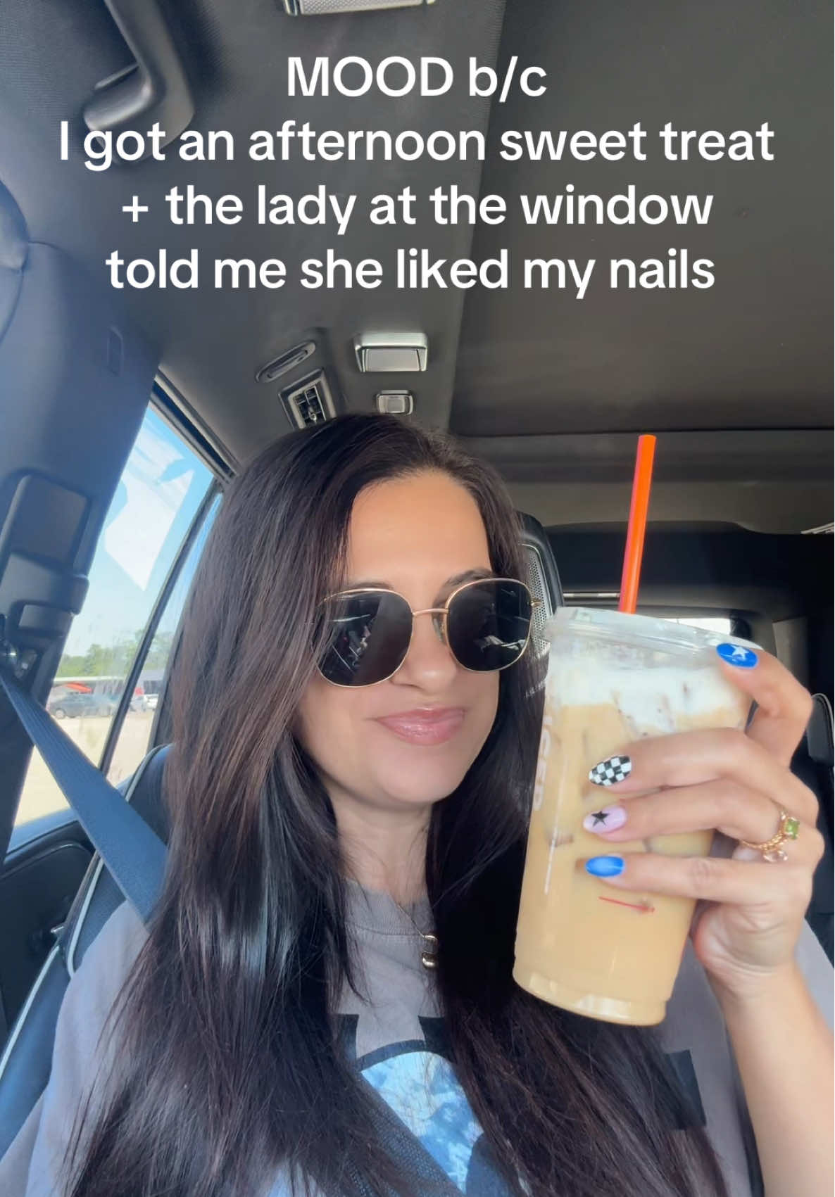 MOOD 👏 @Dunkin'  #dunkin #dunkindonuts #coffee #nailart #mood 