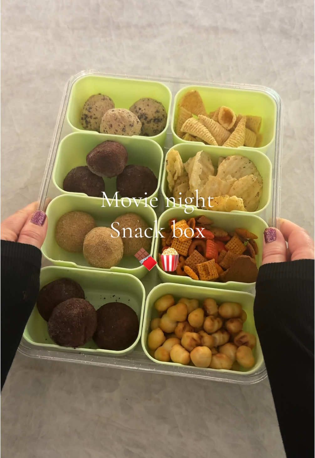 Sweet & salty snack box for movie night 🍫🥨🍿🎬 @Doughlicious Dough #snackbox #snackideas #movienight #candy #asmr #asmrsounds #restock #restockasmr #satisfying #doughliciouspartner 