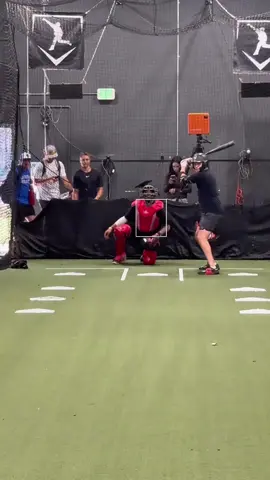 Nailed it! ⚾️ Witnessing the swings in the cage 🔥 Wait for it… #BattingCage #BaseballLife #PerfectSwing #SportsTikTok