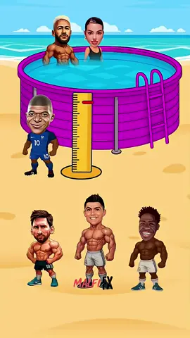 are messi and ronaldo tall enough to swim_ 🧐 _cartoon _funny _comedy#challenge #ronaldo #entertainment #messi #footballlegends 