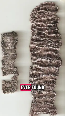 The Ketef Hinnom silver scrolls, discovered in a Jerusalem burial cave in 1979, contain the Priestly Blessing from Numbers 6. These fragile amulets, written in paleo-Hebrew script and dated to the 7th century BCE, are the oldest surviving biblical texts ever found. They push back against claims that Scripture was written only after the Babylonian exile, proving that key passages of the Hebrew Bible were already preserved in the First Temple period.  Sources 	•	Gabriel Barkay, The Priestly Benediction on Two Ancient Amulets from Jerusalem (BASOR, 1986). 	•	K. L. Younger, “The Ketef Hinnom Amulets” in The Context of Scripture (2003). 	•	Ada Yardeni, Textbook of Aramaic, Hebrew and Nabataean Documentary Texts from the Judaean Desert and Related Material (2000). #BiblicalArchaeology #FirstTemple #DeadSeaScrollsBeforeDeadSeaScrolls #OldTestamentHistory #BibleProvenTrue